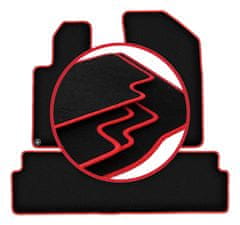 shumee Avtomobilske preproge CARLUX-RED za: Peugeot 508 RXH zadnji komplet (2010-2018)
