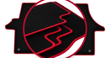 shumee Avtomobilske preproge CARLUX-RED za: Volkswagen Transporter T5 dostavnik (2003-2015)