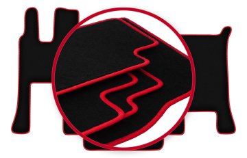 shumee Avtomobilske preproge CARLUX-RED za: Mercedes Actros MP4 s široko kabino (2011-)