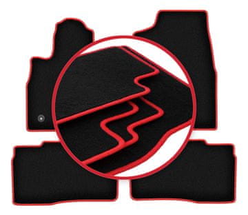 shumee Avtomobilske preproge CARLUX-RED za: Ford Explorer MK6 ST-Line pickup (2019-)