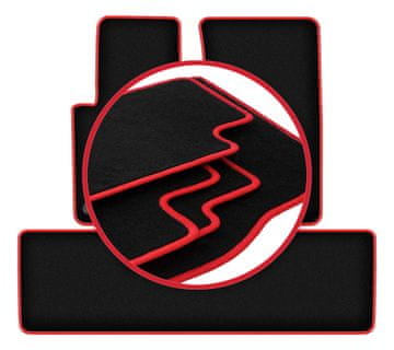 shumee Avtomobilske preproge CARLUX-RED za: Mercedes G W461 terenska vozila (1978-2008)