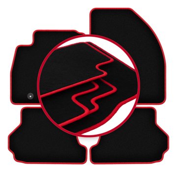 shumee Avtomobilske preproge CARLUX-RED za: Ford Focus MK2 kabriolet (2006-2010)