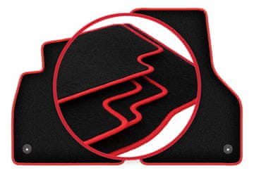 shumee Avtomobilske preproge CARLUX-RED za: Audi TT III coupe (2015-)