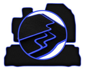 shumee Avtomobilske preproge CARLUX-BLUE za: Toyota Prius III Plus kombilimuzina (2011-2015)