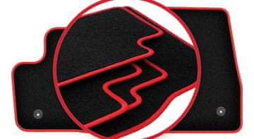 shumee Avtomobilske preproge CARLUX-RED za: Ford Transit Connect FL kombi (2017-)