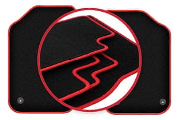 shumee Avtomobilske preproge CARLUX-RED za: MG F / TF kupe, kabriolet (2007-2011)