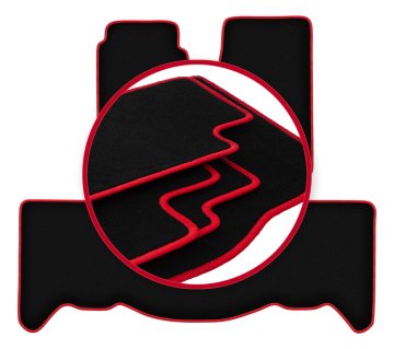 shumee Avtomobilske preproge CARLUX-RED za: Jeep Grand Cherokee ZJ terenska vožnja (1998-2005)