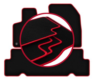 shumee Avtomobilske preproge CARLUX-RED za: Citroen C4 Grand Spacetourer 5-sedežni (2013-2021)