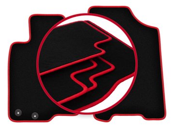 shumee Avtomobilske preproge CARLUX-RED za: Nissan Navara IV pickup (2014-)