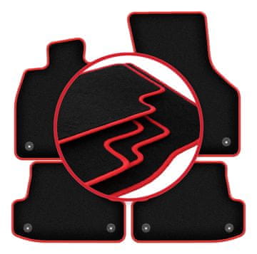 shumee Avtomobilske preproge CARLUX-RED za: Audi A3 8V 3-vratna, limuzina, sportback (2012-)