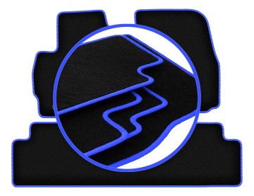 shumee Avtomobilske preproge CARLUX-BLUE za: Mazda 5 I enoprostorec (2005-2010)