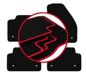 shumee Avtomobilske preproge CARLUX-RED za: Jaguar E-Peace SUV (2017-)