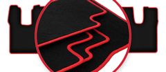 shumee Avtomobilske preproge CARLUX-RED za: MAN TGL / TGM ozka, spalna kabina 3-delna (2005-)