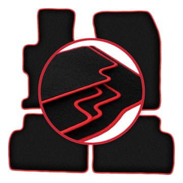 shumee Avtomobilske preproge CARLUX-RED za: Honda Civic IX limuzina (2011-2016)