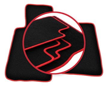 shumee Avtomobilske preproge CARLUX-RED za: Smart Roadster roadster (2002-2005)