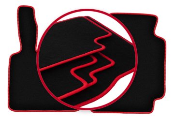 shumee Avtomobilske preproge CARLUX-RED za: Smart ForTwo I s šapo (1998-2007)