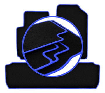 shumee Avto tepihi CARLUX-BLUE za: enoprostorec Citroen Xsara Picasso (1997-2010)