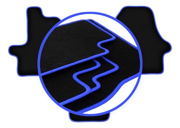 shumee Avtomobilske preproge CARLUX-BLUE za: Peugeot Boxer II kombi (2006-2014)