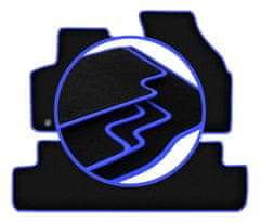 shumee Avtomobilske preproge CARLUX-BLUE za: Daewoo Tacuma enoprostorec (2000-2011)