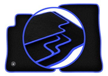 shumee Avtomobilske preproge CARLUX-BLUE za: Chevrolet Camaro VI coupe (2015-2020)