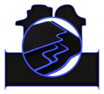 shumee Avtomobilske preproge CARLUX-BLUE za: Mercedes Vito W447 dostavnik (2014-)