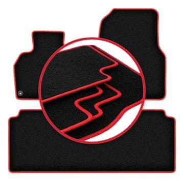 shumee Avtomobilske preproge CARLUX-RED za: Renault Espace IV enoprostorec (2002-2014)