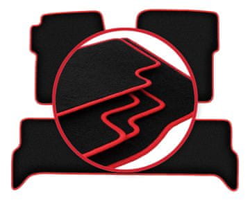 shumee Avtomobilske preproge CARLUX-RED za: Land Rover Discovery II terenska vozila (1998-2004)