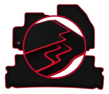 shumee Avtomobilske preproge CARLUX-RED za: Ford Galaxy MK2 enoprostorec (2012-2015)