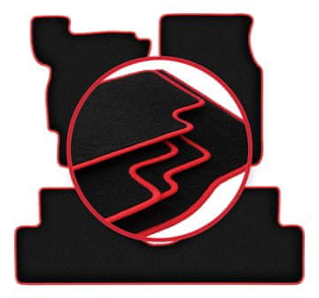 shumee Avtomobilske preproge CARLUX-RED za: Honda Concerto liftback (1988-1994)