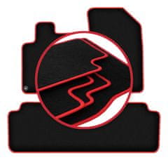 shumee Avtomobilske preproge CARLUX-RED za: Peugeot 407 kupe, limuzina, karavan, SW (2004-2011)