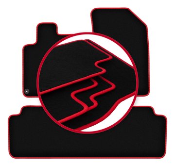 shumee Avtomobilske preproge CARLUX-RED za: Peugeot 407 kupe, limuzina, karavan, SW (2004-2011)