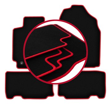 shumee Avtomobilske preproge CARLUX-RED za: Toyota RAV4 IV Hybrid (2013-2019)