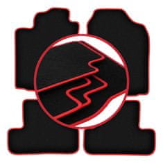 shumee Avtomobilske preproge CARLUX-RED za: Toyota Corolla Verso I enoprostorec (2001-2004)