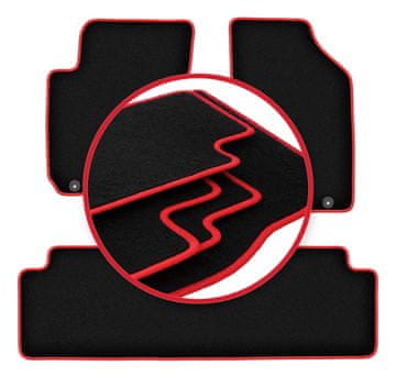 shumee Avtomobilske preproge CARLUX-RED za: Kia Sportage II SUV (2004-2010)