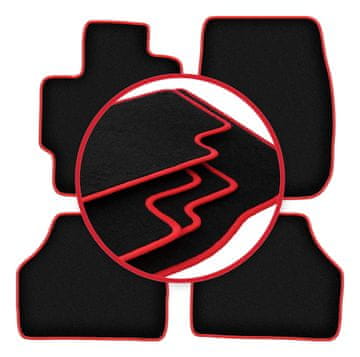 shumee Avtomobilske preproge CARLUX-RED za: Mazda Premacy I enoprostorec (1999-2005)