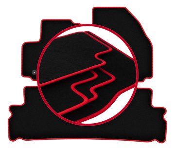 shumee Avtomobilske preproge CARLUX-RED za: Ford Galaxy MK2 enoprostorec (2006-2012)