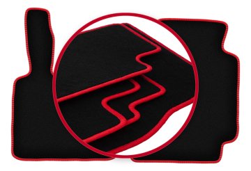 shumee Avtomobilske preproge CARLUX-RED za: Smart ForTwo I kombilimuzina (1998-2007)