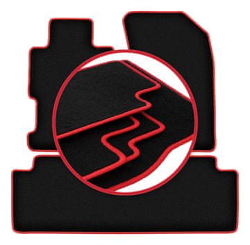 shumee Avtomobilske preproge CARLUX-RED za: Honda Civic VII limuzina (2001-2005)