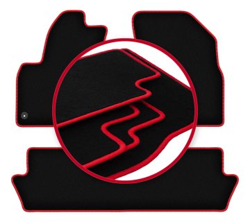 shumee Avtomobilske preproge CARLUX-RED za: Citroen C4 Grand Picasso enoprostorec (2006-2013)
