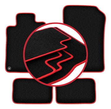 shumee Avtomobilske preproge CARLUX-RED za: Mercedes SL R129 roadster (1998-2002)