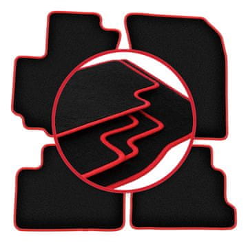 shumee Avtomobilske preproge CARLUX-RED za: Suzuki Swift V 5D kombilimuzina (2010-2016)