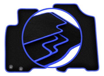 shumee Avtomobilske preproge CARLUX-BLUE za: Nissan Navara IV pickup (2014-)