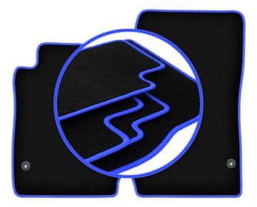 shumee Avtomobilske preproge CARLUX-BLUE za: Mercedes SLK R171 coupe (2004-2011)