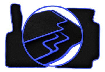 shumee Avtomobilske preproge CARLUX-BLUE za: Smart ForTwo I kombilimuzina (1998-2007)