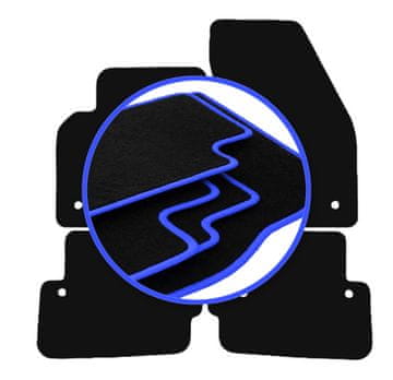 shumee Talne preproge CARLUX-BLUE za Volvo C70 II coupe (2005-2013)