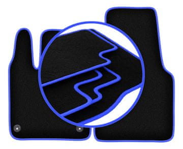 Avtomobilske preproge CARLUX-BLUE za: Smart Fortwo III kombilimuzina (2014-2020)