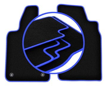 shumee CARLUX-BLUE tepihi: Fiat Barchetta coupe, cabriolet (1995-2005)