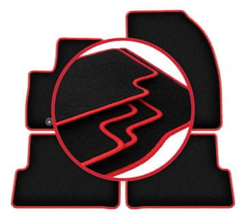 shumee Avtomobilske preproge CARLUX-RED za: Ford Kuga MK1 SUV (2008-2011)