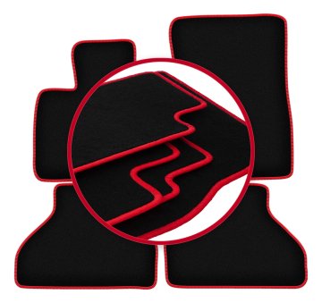 shumee Avtomobilske preproge CARLUX-RED za: BMW X6 E71 SUV (2008-2014)
