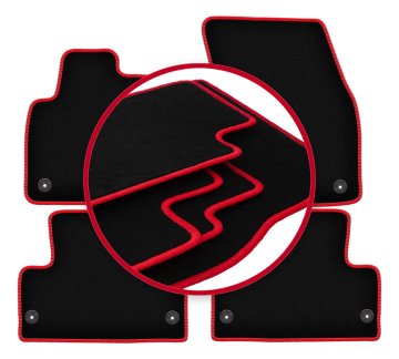 shumee Avtomobilske preproge CARLUX-RED za: Range Rover Evoque SUV (2011-2018)